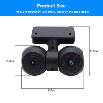 Патентованный дизайн HP 1080P Mini Dash Cam Двойная камера скрыта для автомобиля Fisheye