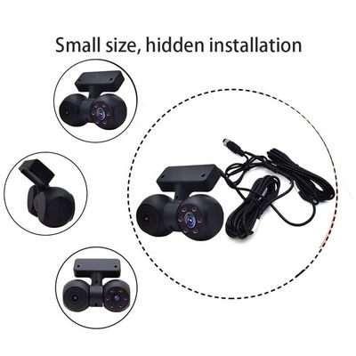 Патентованный дизайн HP 1080P Mini Dash Cam Двойная камера скрыта для автомобиля Fisheye